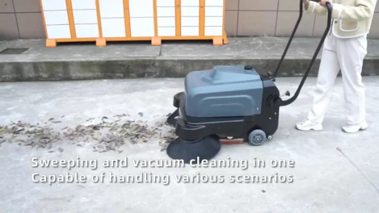 Automatic Industrial Sweeper Cleaning Machine Walk Behind Hand Push Electric Road Floor Sweeper